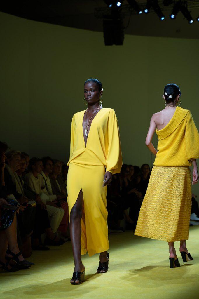 Fashion show durante la Milano Fashion Week in Italia.